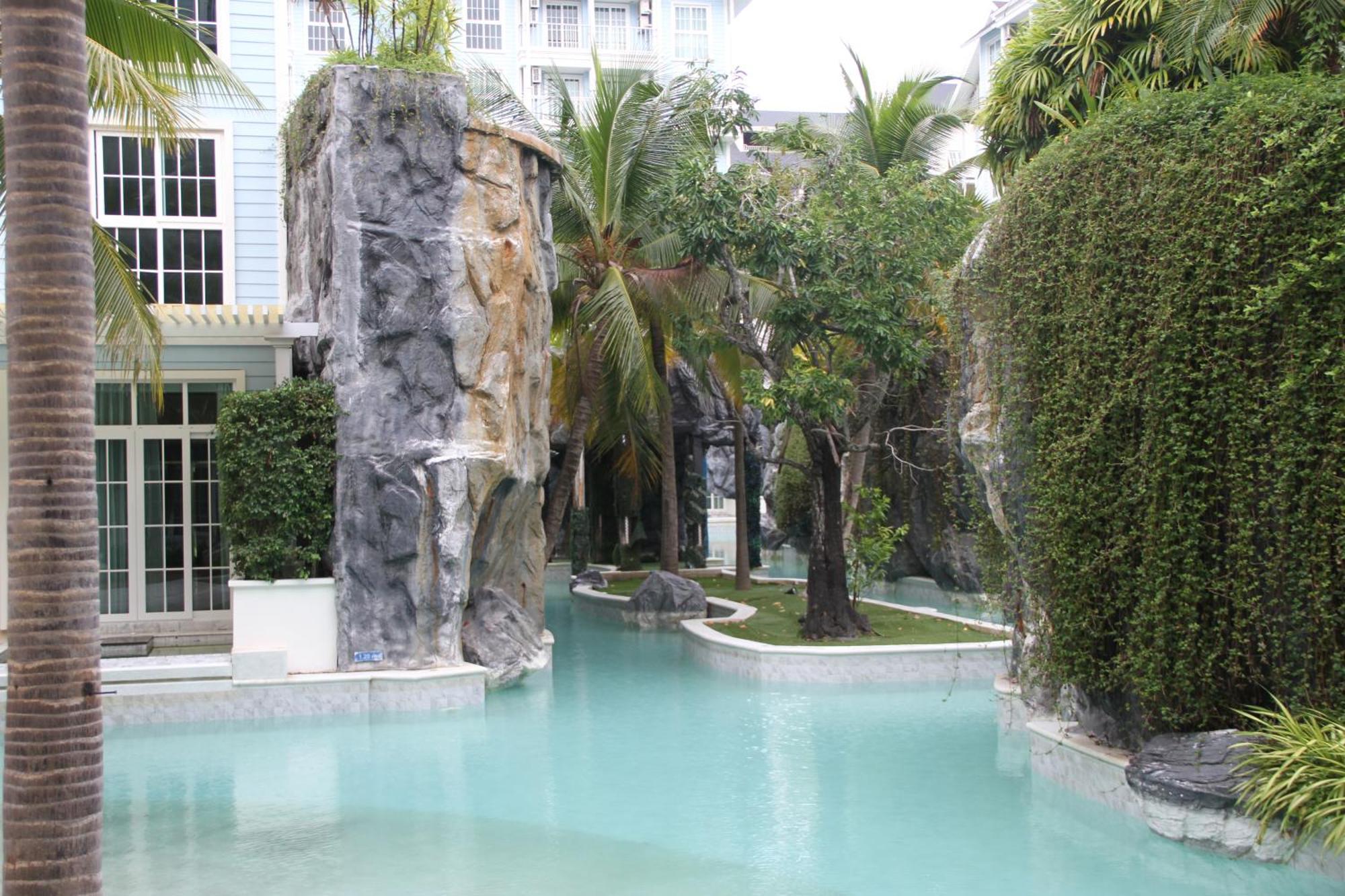 Grand Florida芭提雅带免费游泳池温泉和健身房和办公区水上花园公寓e208 นาจอมเทียน ภายนอก รูปภาพ