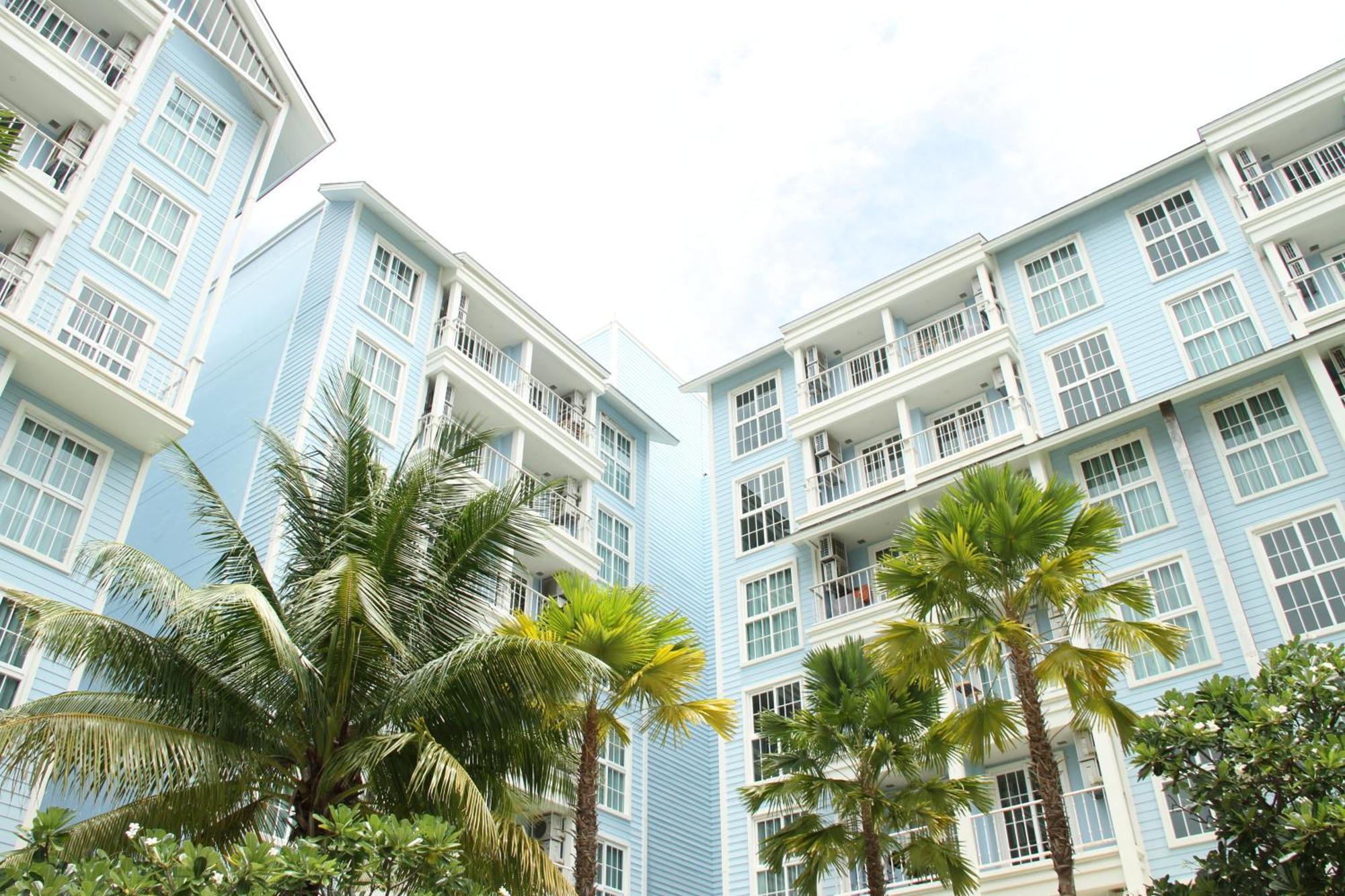 Grand Florida芭提雅带免费游泳池温泉和健身房和办公区水上花园公寓e208 นาจอมเทียน ภายนอก รูปภาพ